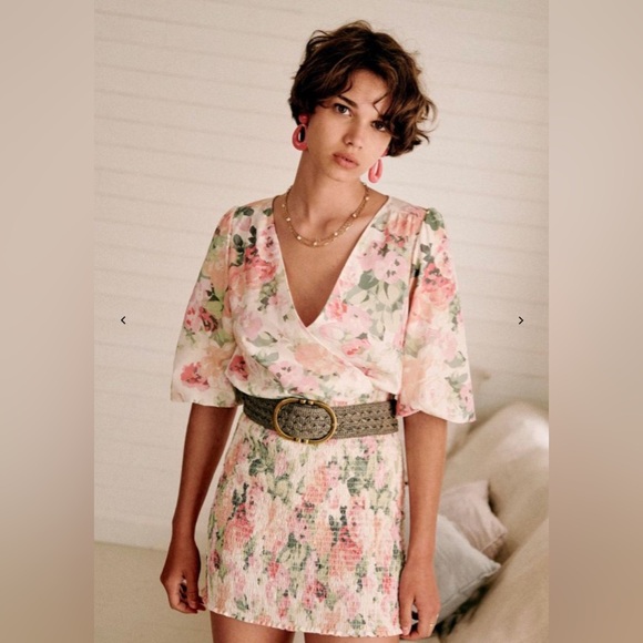 Sezane Dresses & Skirts - Sezane - Olga Cotton And Linen Floral Dress